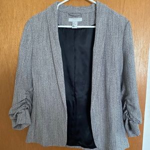 H&M Women’s Grey Tweed Blazer -Size 4